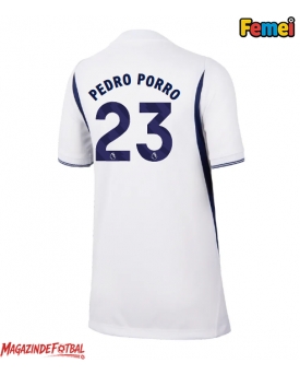 Tottenham Hotspur Pedro Porro #23 Tricou Fotbal Replică 2026-27 Femei Acasa Tottenham Hotspur Pedro Porro #23 Tricou Fotbal Replică 2026-27 Femei Acasa